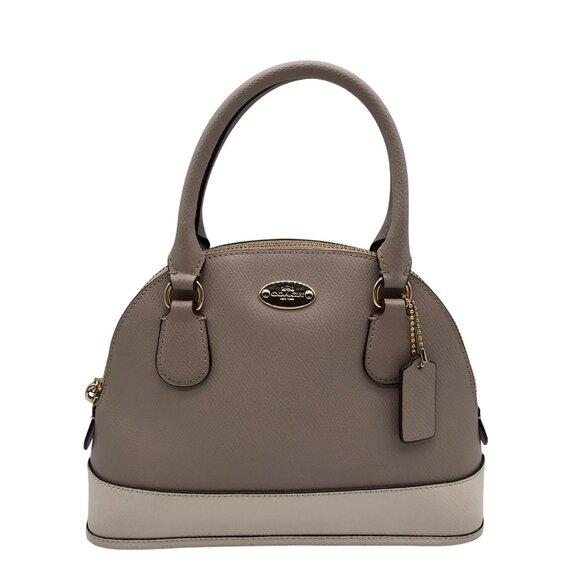 Coach Birch And Chalk Crossgrain Leather Mini Cora Domed Satchel bag - Picture 1 of 11